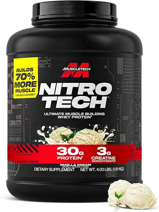 Muscletech NitroTech Whey Protein & Creatine (Vanilla)