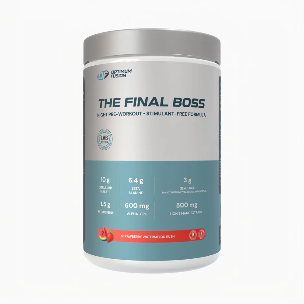 Optimum Fusion The Final Boss (Night) - Pre Workout (Strawberry Watermelon Rush)